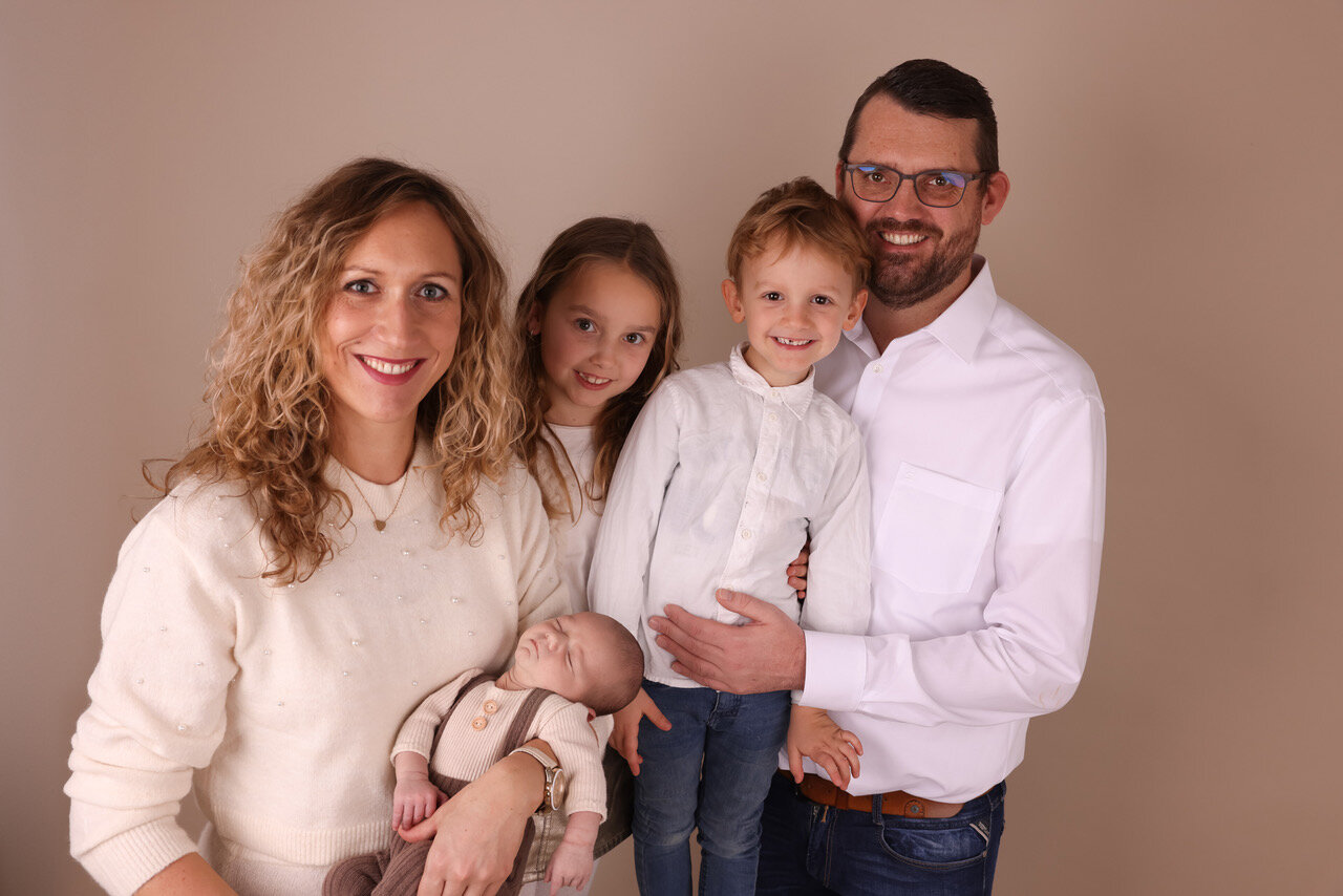 Josef und Maria Hartenberger mit ihren Kindern